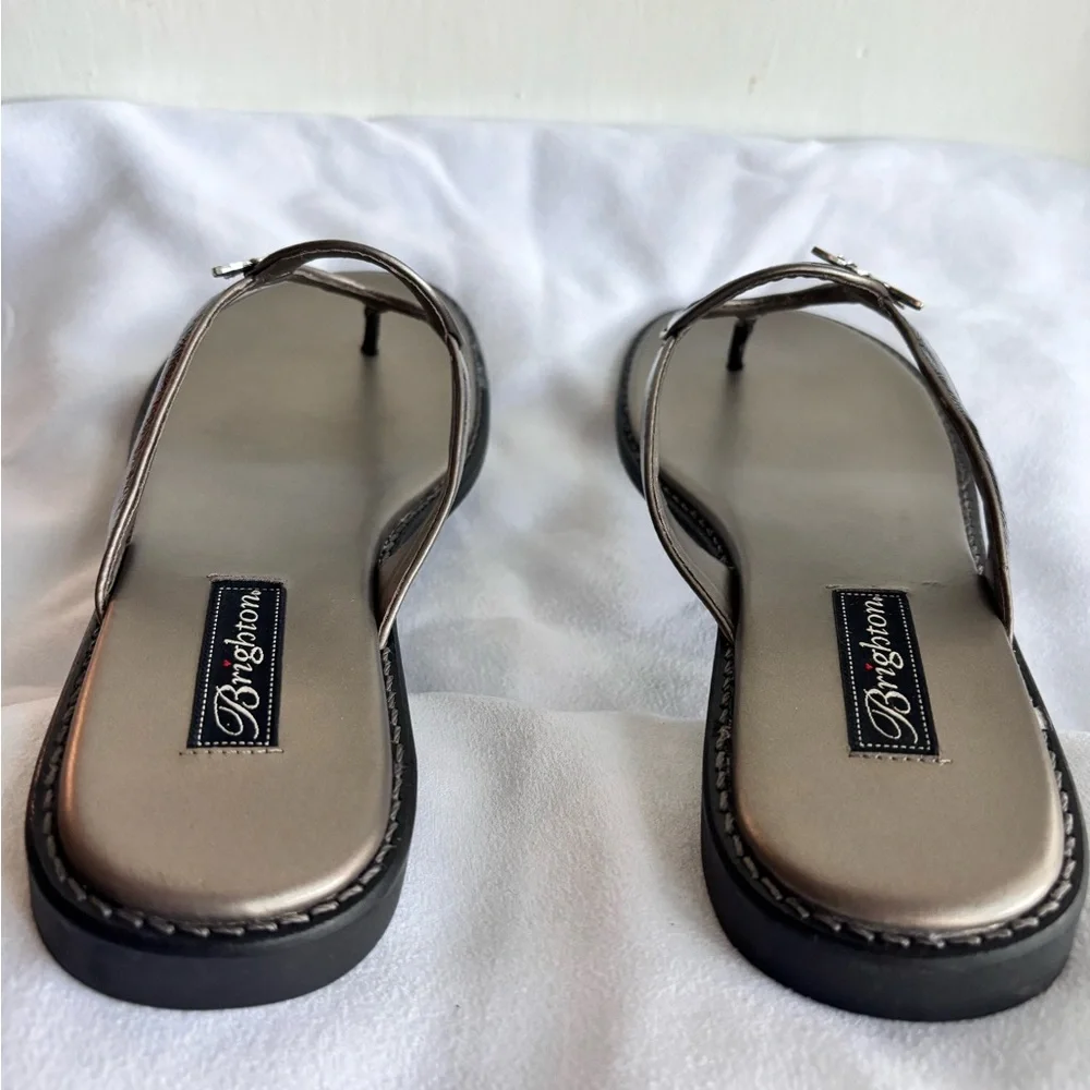Brighton Osiris Black Sandals with Butterfly Ornament Size 10M - Picture 5 of 7